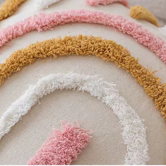 Colorful Rainbow Throw Pillows Set of Two - Picture 3 of 3